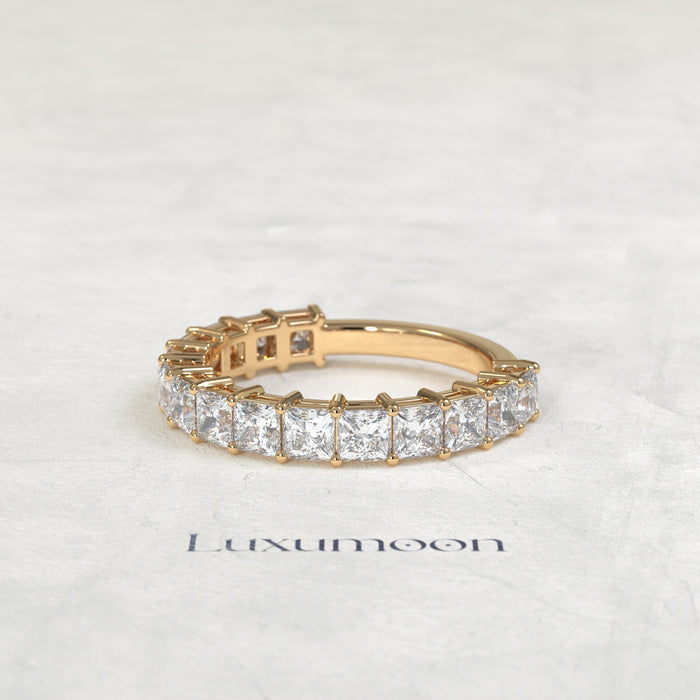 The Imela – Princess Cut Lab Grown Diamond Eternity Wedding Band