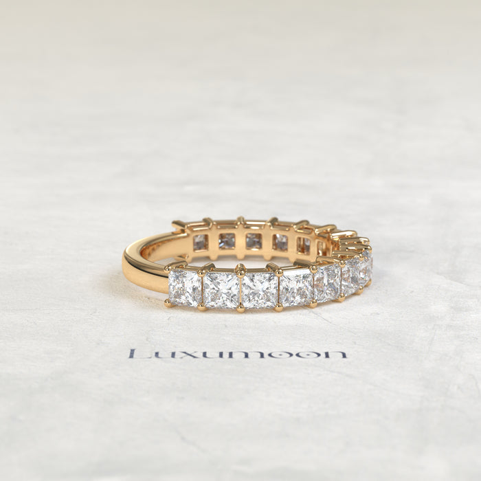 The Imela – Princess Cut Lab Grown Diamond Eternity Wedding Band