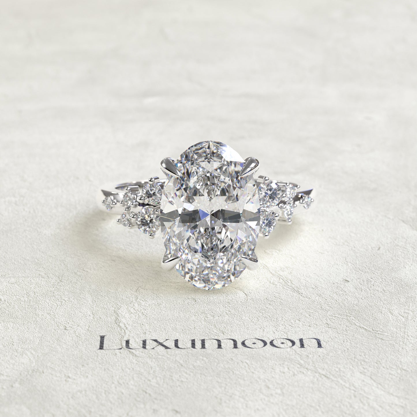 Bague Orlena - Diamant ovale de 2,5 carats