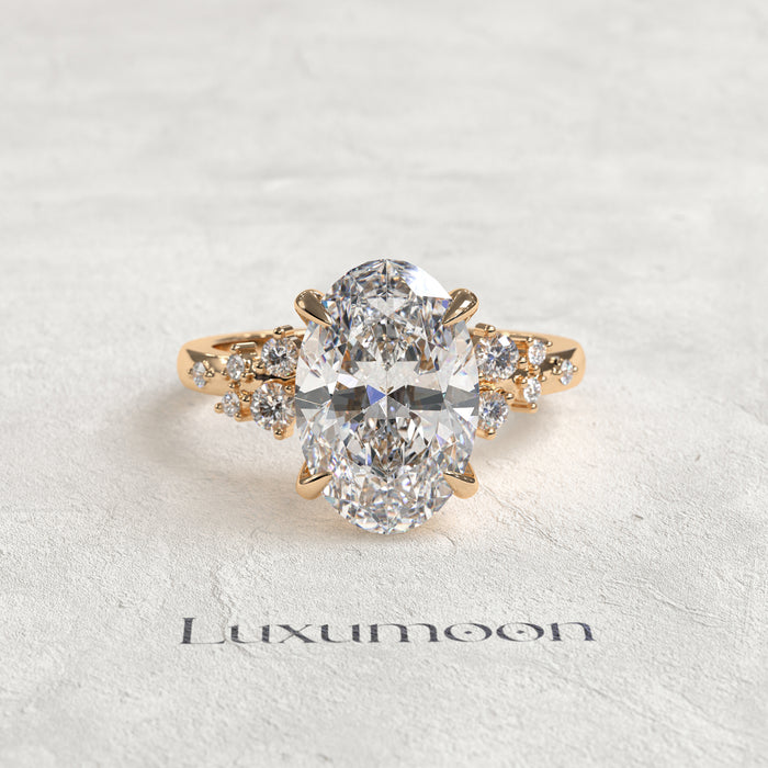 The Orlena - 2.5 CT Oval Cut Diamond Ring
