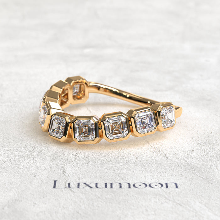 The Dravyn – Curved Princess Diamond Band