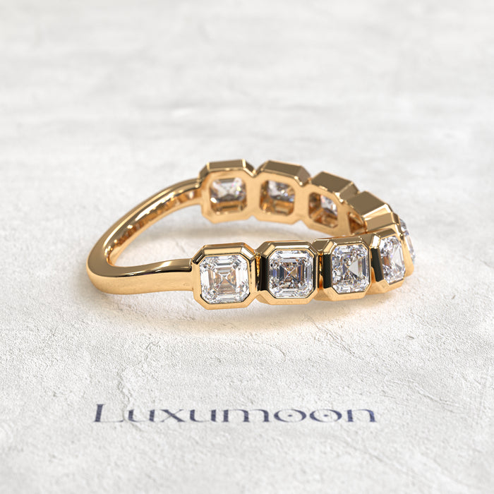 The Dravyn – Curved Princess Diamond Band