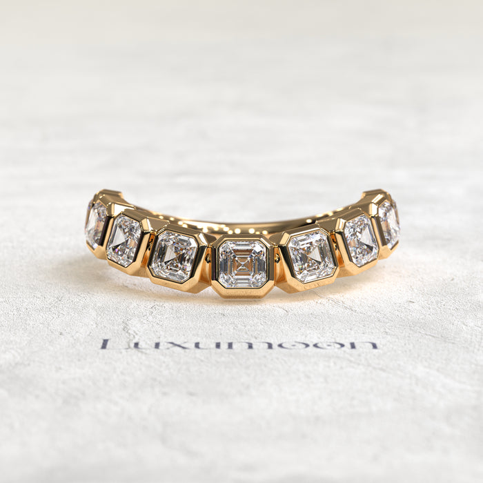 The Dravyn – Curved Princess Diamond Band