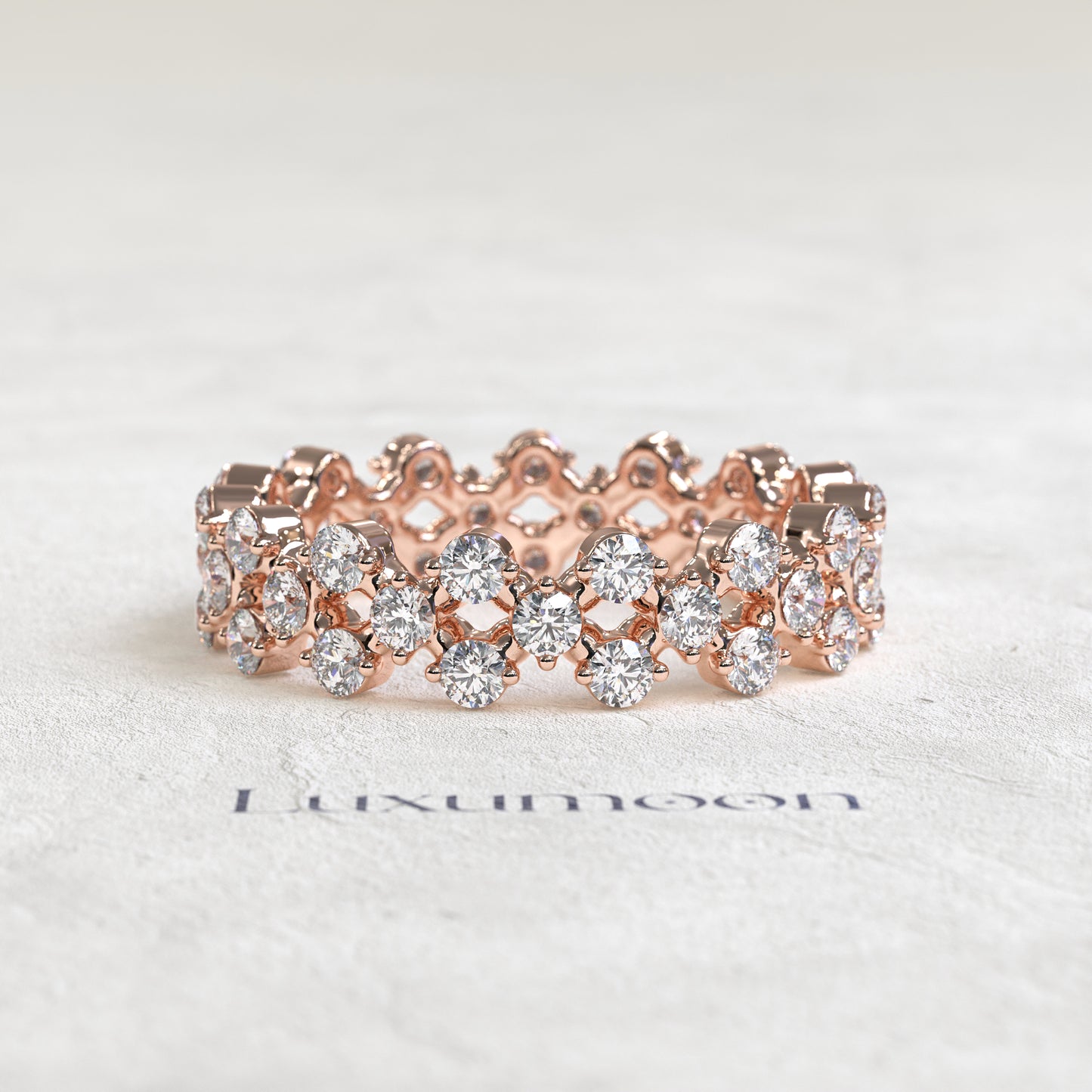 The Selora – Round Diamond Garden Eternity Band