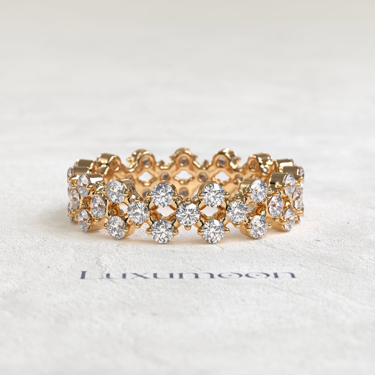 The Selora – Round Diamond Garden Eternity Band