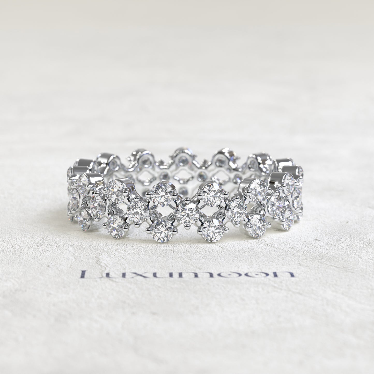 The Selora – Round Diamond Garden Eternity Band