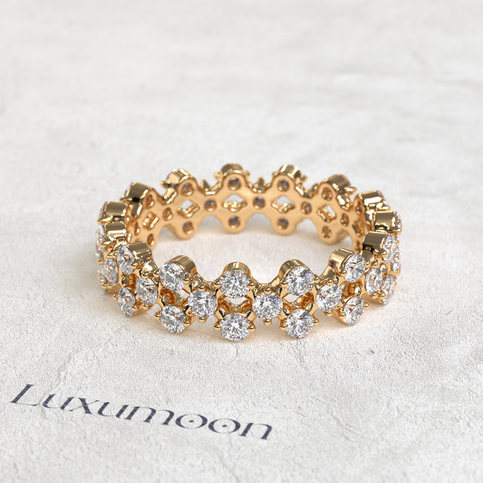 The Selora – Round Diamond Garden Eternity Band
