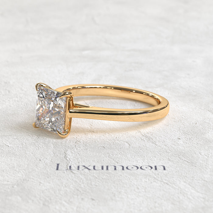The Avenyra – 2 CT Asscher Cut Solitaire Diamond Ring
