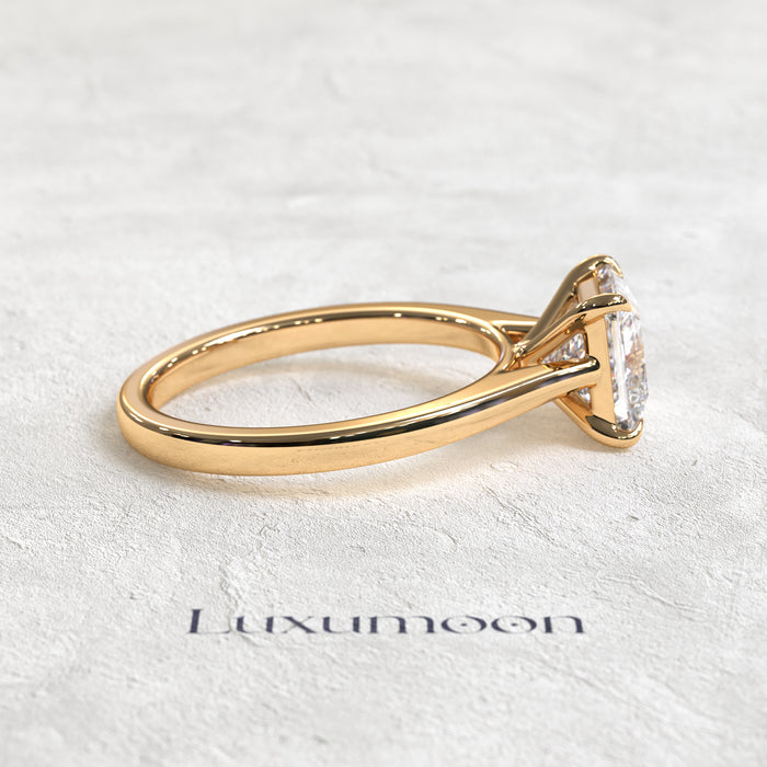 The Avenyra – 2 CT Asscher Cut Solitaire Diamond Ring