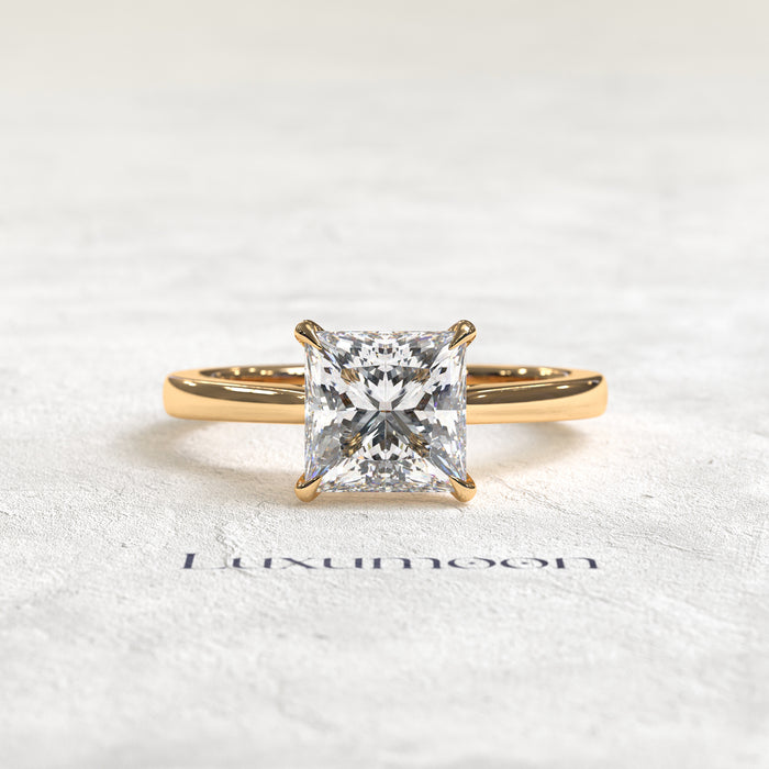 The Avenyra – 2 CT Asscher Cut Solitaire Diamond Ring