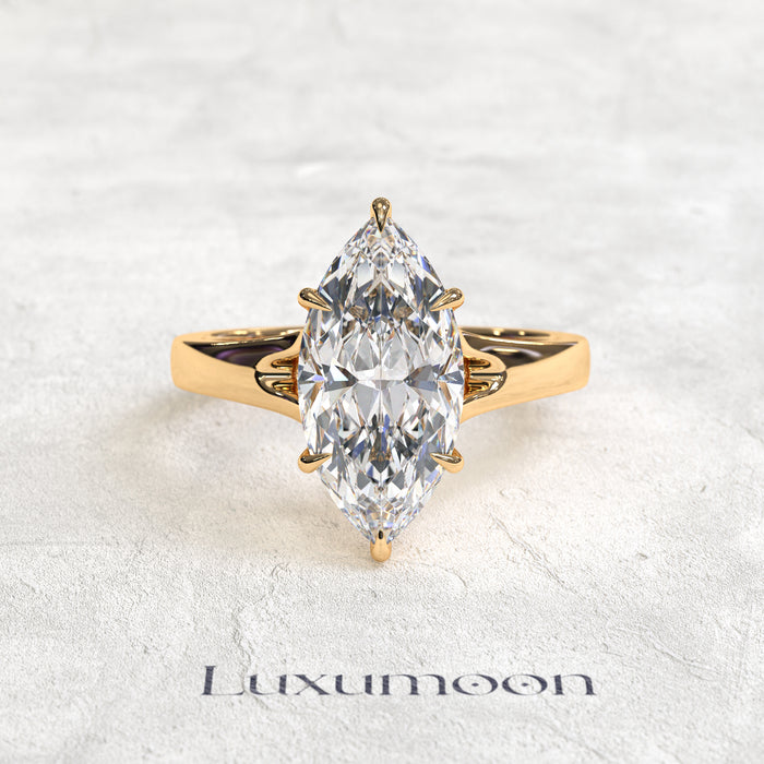 The Vireth – 3 CT Marquise Cloud Solitaire Ring
