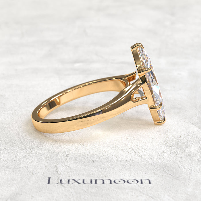 The Vireth – 3 CT Marquise Cloud Solitaire Ring