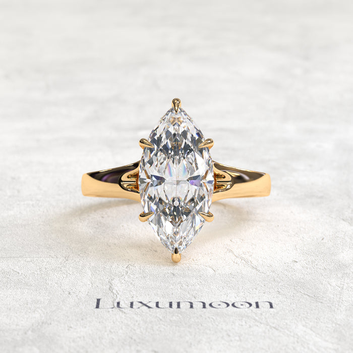 The Vireth – 3 CT Marquise Cloud Solitaire Ring