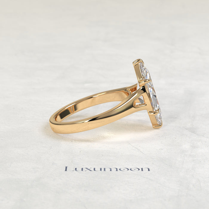 Bague solitaire Vireth – Marquise Cloud de 3 carats